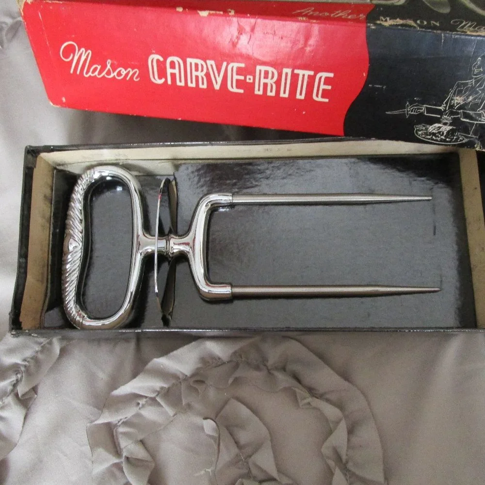 vintage stainless steel meat handle